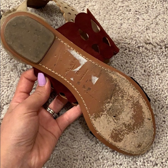 Alaia Black Suede Cut Out Sandals - Picture 6 of 8